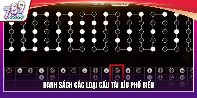Các loại cầu tài xỉu phổ biến thường gặp